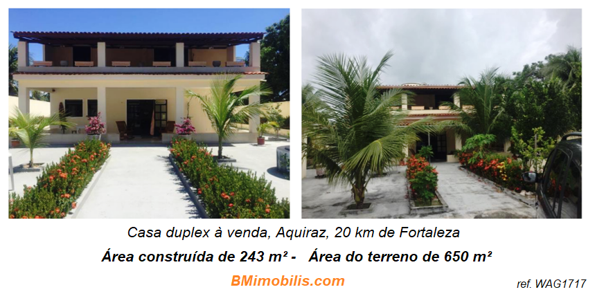  Casa duplex � venda, Aquiraz, 20 km de Fortaleza